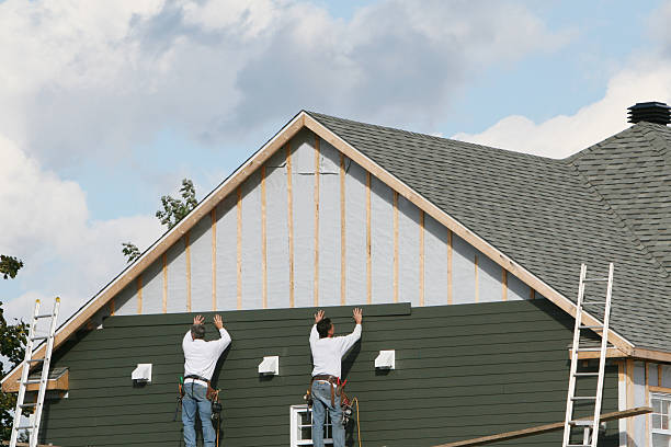 Professional Emergency Siding Repair technician working in Clementon, NJ
